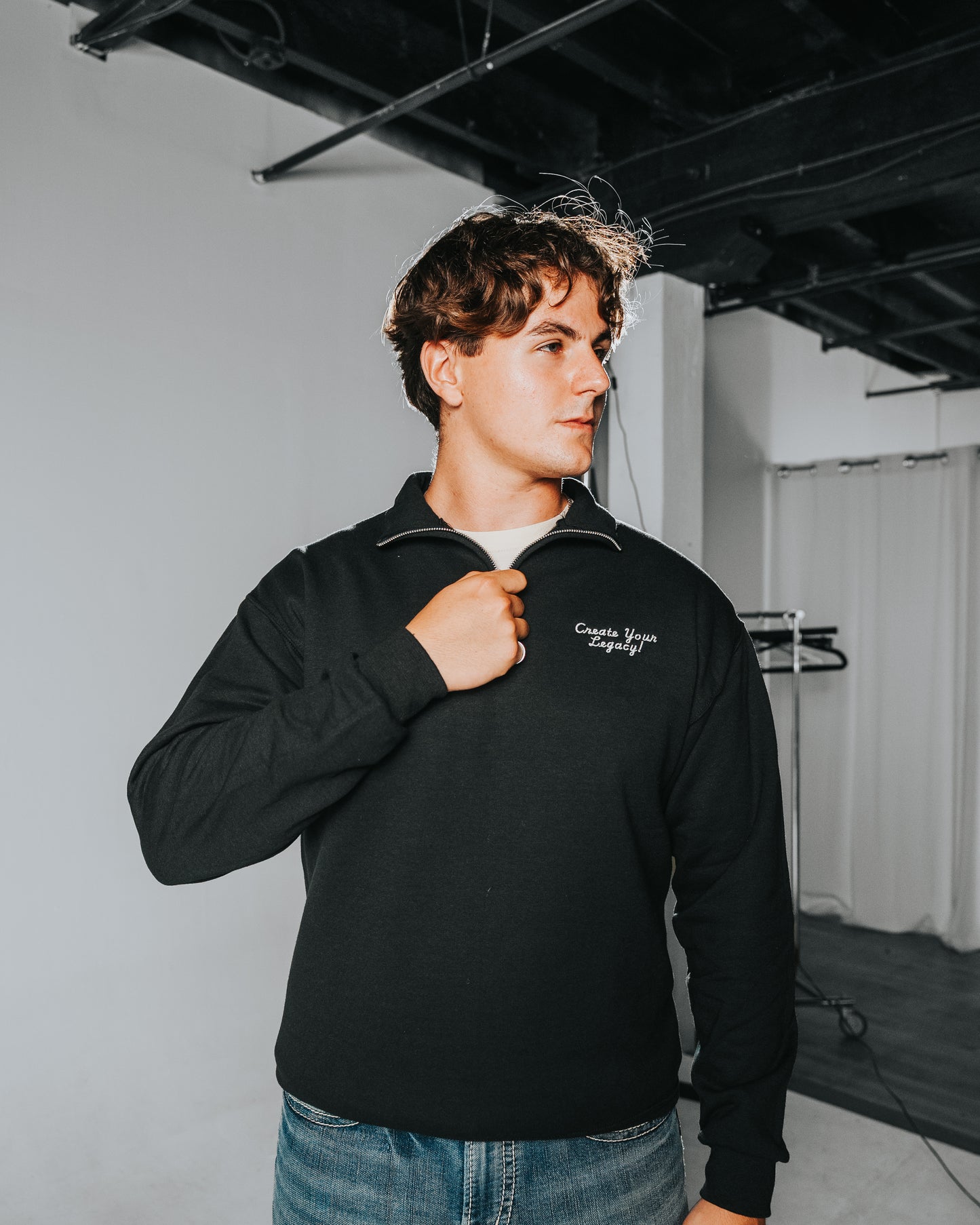 Handwritten Quarter Zip