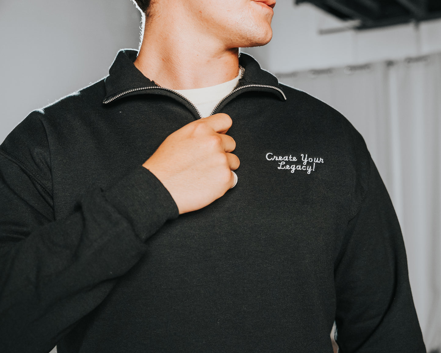 Handwritten Quarter Zip