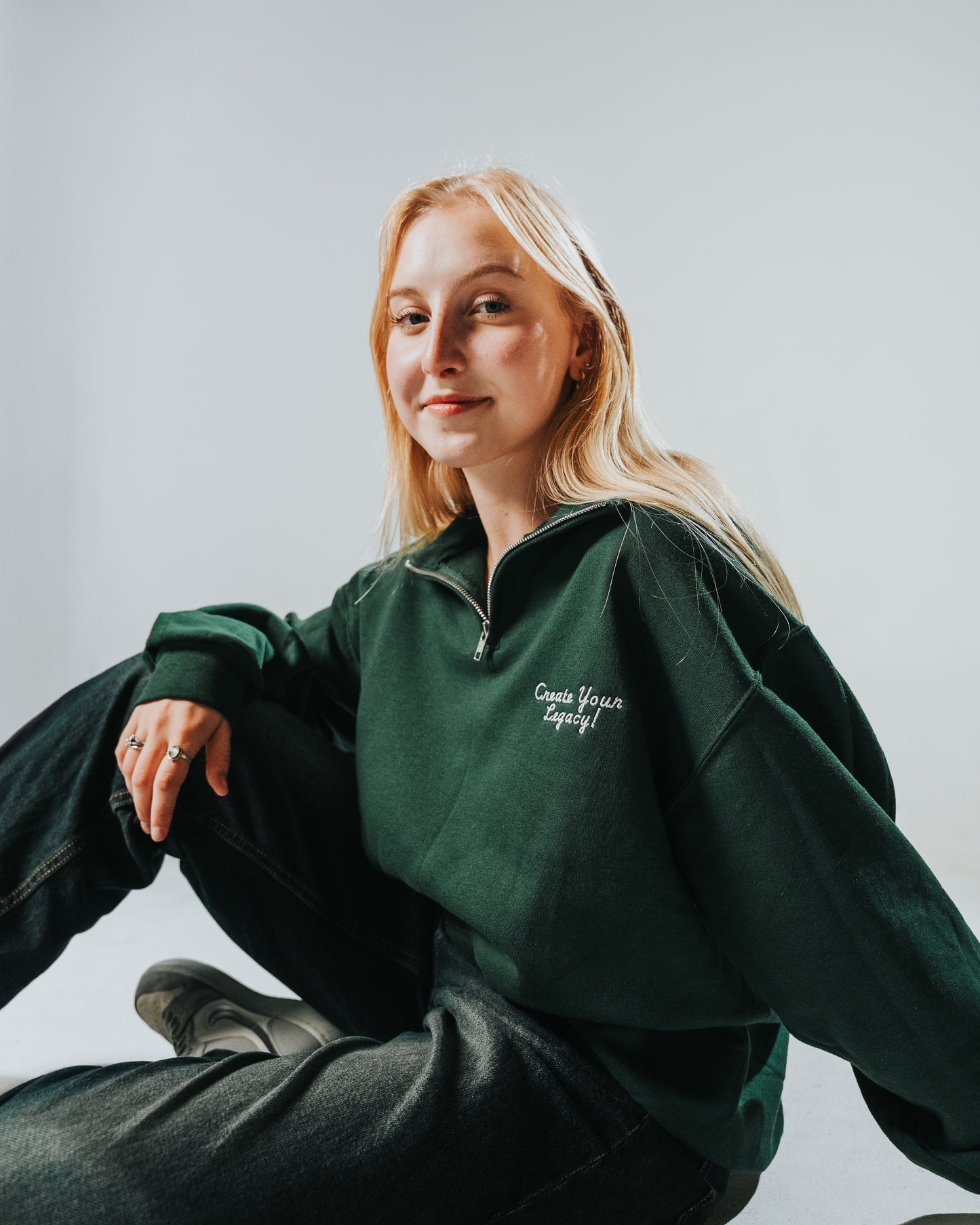 Handwritten Quarter Zip